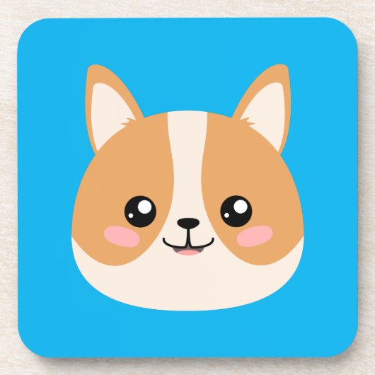 Corgi Getränkeuntersetzer (Vorderseite)