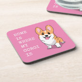 Corgi Getränkeuntersetzer (Linke Seite)