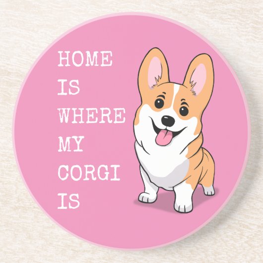 Corgi Getränkeuntersetzer (Vorne)