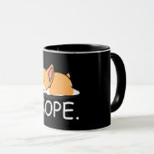 Corgi Gift | Nope Lazy Corgi Dog - Nein heute nich Tasse (VorderseiteRechts)