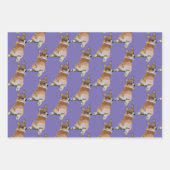 Corgi Gift Wrap Set Geschenkpapier Set (Vorderseite 2)