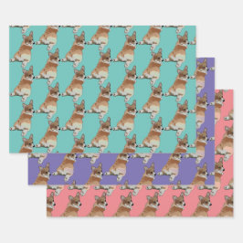 Corgi Gift Wrap Set Geschenkpapier Set