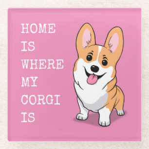 Corgi Glasuntersetzer