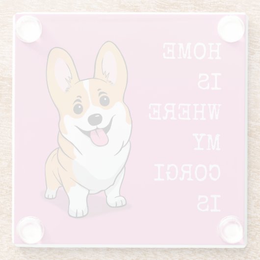 Corgi Glasuntersetzer (Rückseite)