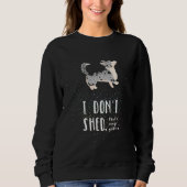 Corgi Glitzer Cardigan Welsh Corgi Sweatshirt (Vorderseite)