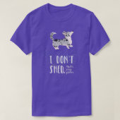 Corgi Glitzer Cardigan Welsh Corgi T-Shirt (Design vorne)