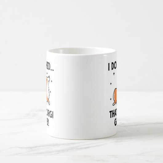Corgi Glitzer Kaffeetasse (Mittel)