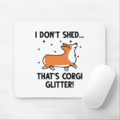 Corgi Glitzer Mousepad (Mit Mouse)
