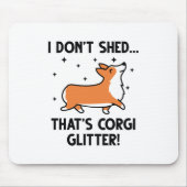Corgi Glitzer Mousepad (Vorne)
