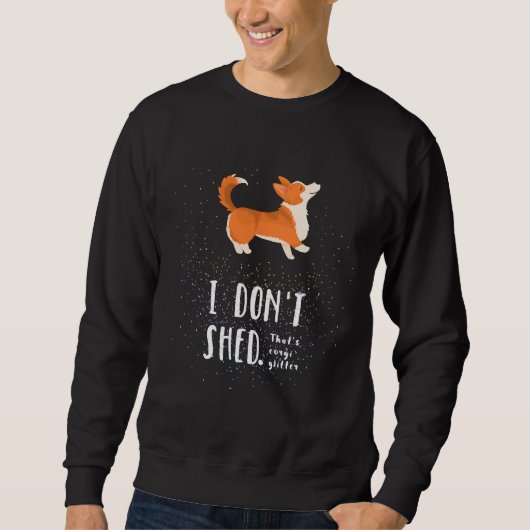 Corgi Glitzer Pembroke Welsh Corgi Sweatshirt (Vorderseite)