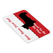 Corgi Go Potty Magnet - lass Hund aus CUSTOMIZABLE (Rechte Seite)