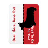 Corgi Go Potty Magnet - lass Hund aus CUSTOMIZABLE (Vertikal)