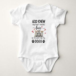 Corgi God Knew My Heart Benötigte Liebe Corgi Love Baby Strampler