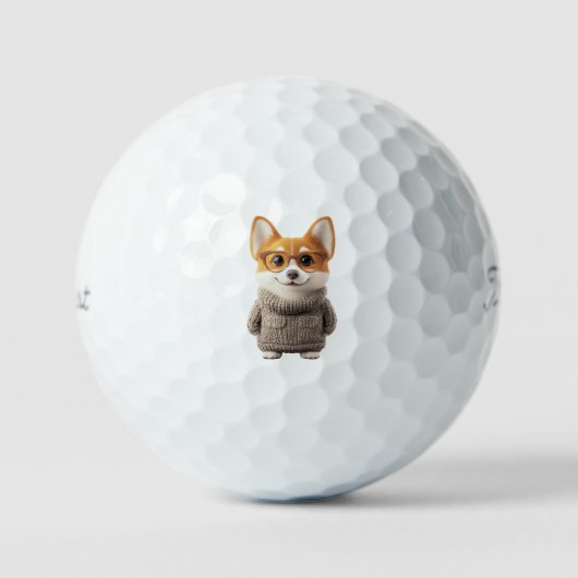 Corgi Golfbälle (Vorderseite)