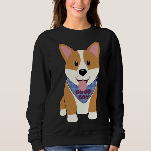 Corgi Good Boy Sweatshirt (Vorderseite)