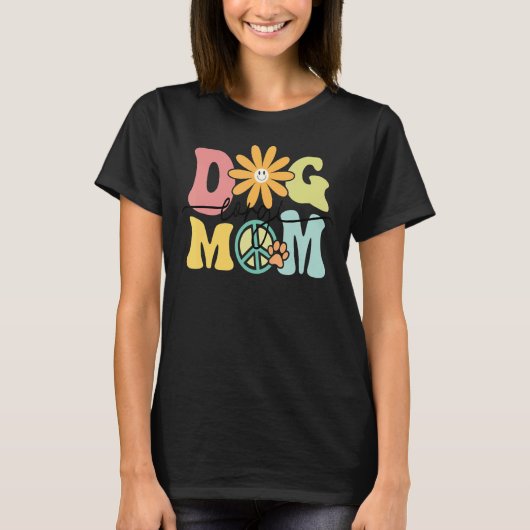 Corgi Groovy Hund Mama Frauen Haustier T-Shirt (Vorderseite)
