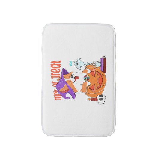 Corgi Halloween Badematte (Vorderseite Vertikal)