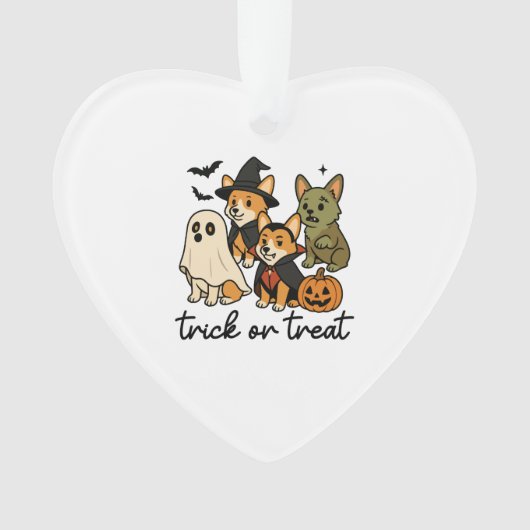 corgi halloween costume  ornament (Vorderseite)
