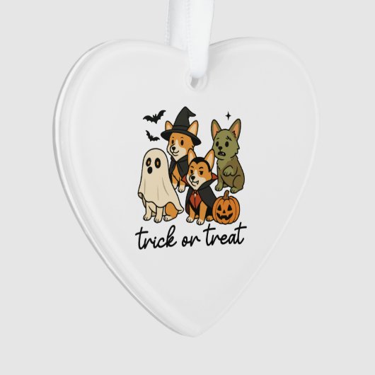 corgi halloween costume ornament (Vorderseite)