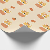 Corgi Halloween Geschenkpapier (Ecke)