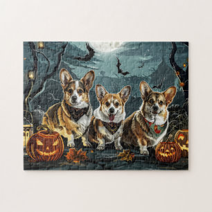 Corgi Halloween Gruselig Puzzle