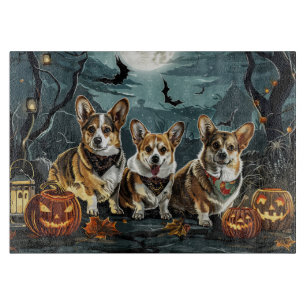 Corgi Halloween Gruselig Schneidebrett