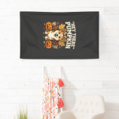 Corgi Halloween Hey There Kürbis Design Banner (Insitu)