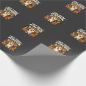 Corgi Halloween Hey There Kürbis-Design Geschenkpapier (Ecke)
