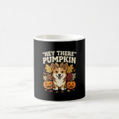 Corgi Halloween Hey There Kürbis Design Kaffeetasse (Mittel)
