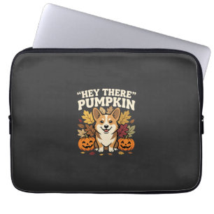 Corgi Halloween Hey There Kürbis Design Laptopschutzhülle