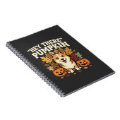 Corgi Halloween Hey There Kürbis Design Notizblock (Rechte Seite)