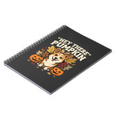 Corgi Halloween Hey There Kürbis Design Notizblock (Linke Seite)
