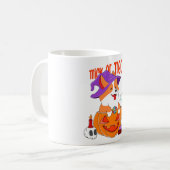 Corgi Halloween Kaffeetasse (Vorderseite Links)