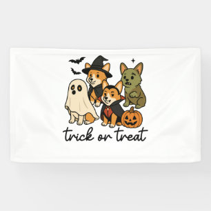 Corgi Halloween-Kostüm Banner