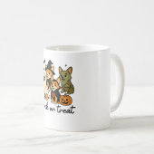 Corgi Halloween-Kostüm Kaffeetasse (VorderseiteRechts)