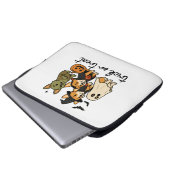 Corgi Halloween-Kostüm Laptopschutzhülle (Vorne Knopf)