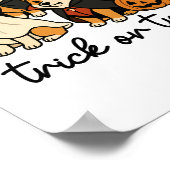 Corgi Halloween-Kostüm Poster (Ecke)