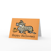 Corgi Halloween-Mummy