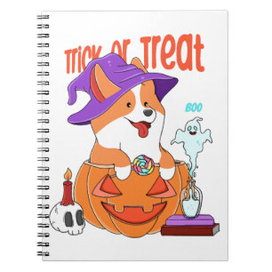 Corgi Halloween Notizblock