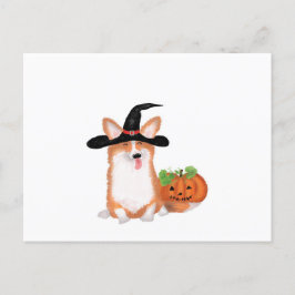 Corgi Halloween Postkarte