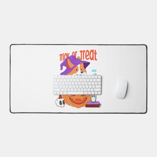 Corgi Halloween Schreibtischunterlage (Tastatur & Maus)