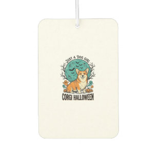 Corgi-Halloween-Shirt für Mädchen, die Hunde liebe Autolufterfrischer