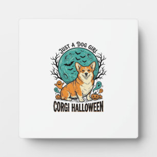 Corgi-Halloween-Shirt für Mädchen, die Hunde liebe Fotoplatte