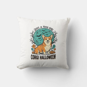Corgi-Halloween-Shirt für Mädchen, die Hunde liebe Kissen