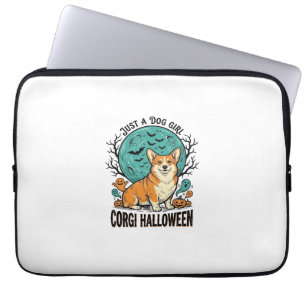 Corgi-Halloween-Shirt für Mädchen, die Hunde liebe Laptopschutzhülle