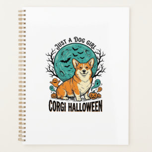 Corgi-Halloween-Shirt für Mädchen, die Hunde liebe Planer