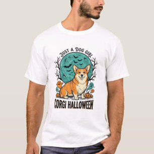 Corgi-Halloween-Shirt für Mädchen, die Hunde liebe T-Shirt