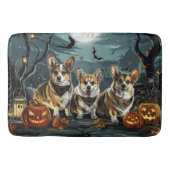 Corgi Halloween Spooky Badematte (Vorderseite)