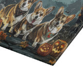 Corgi Halloween Spooky Schneidebrett (Ecke)