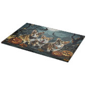 Corgi Halloween Spooky Schneidebrett (Ecke)